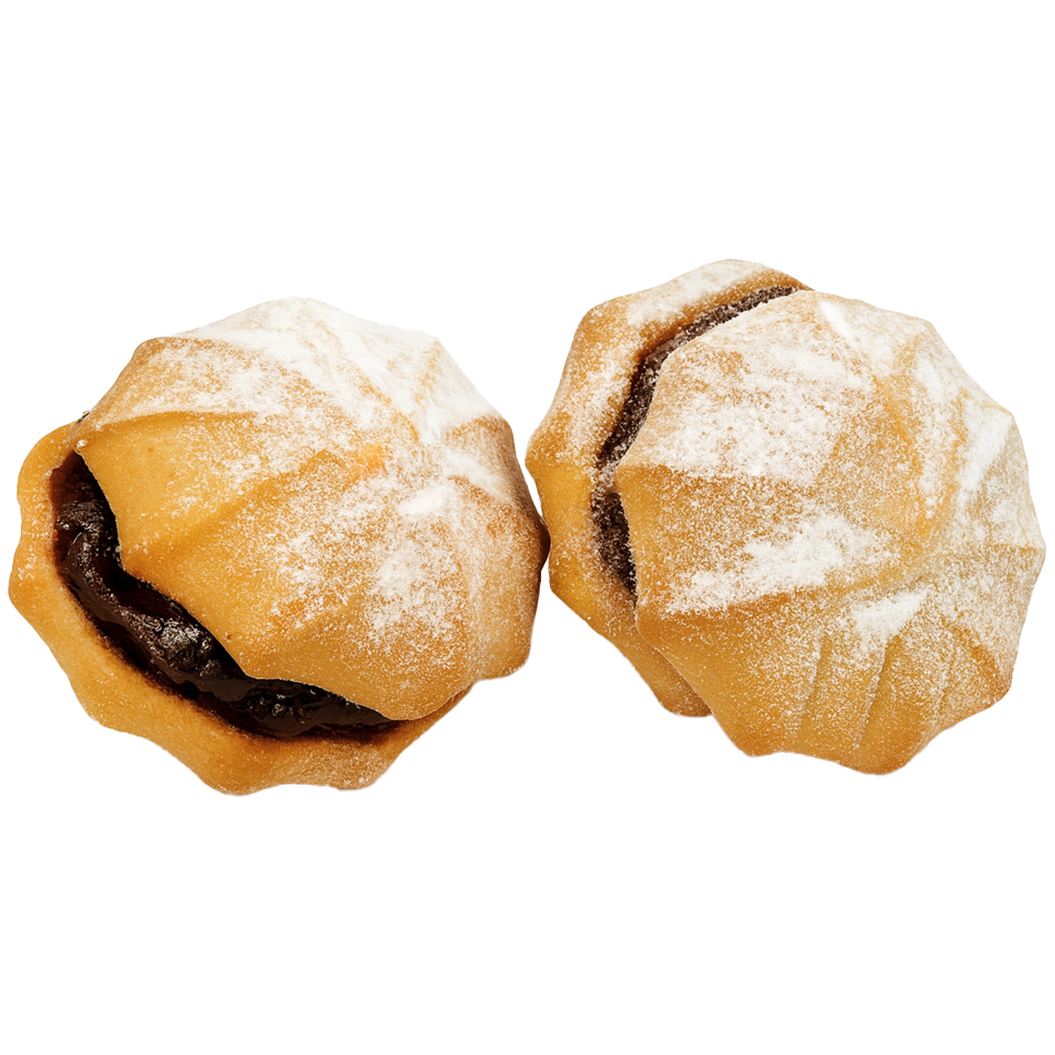 Feine Mürbeteig-Plätzchen gefüllt mit gekochter Kondensmilch